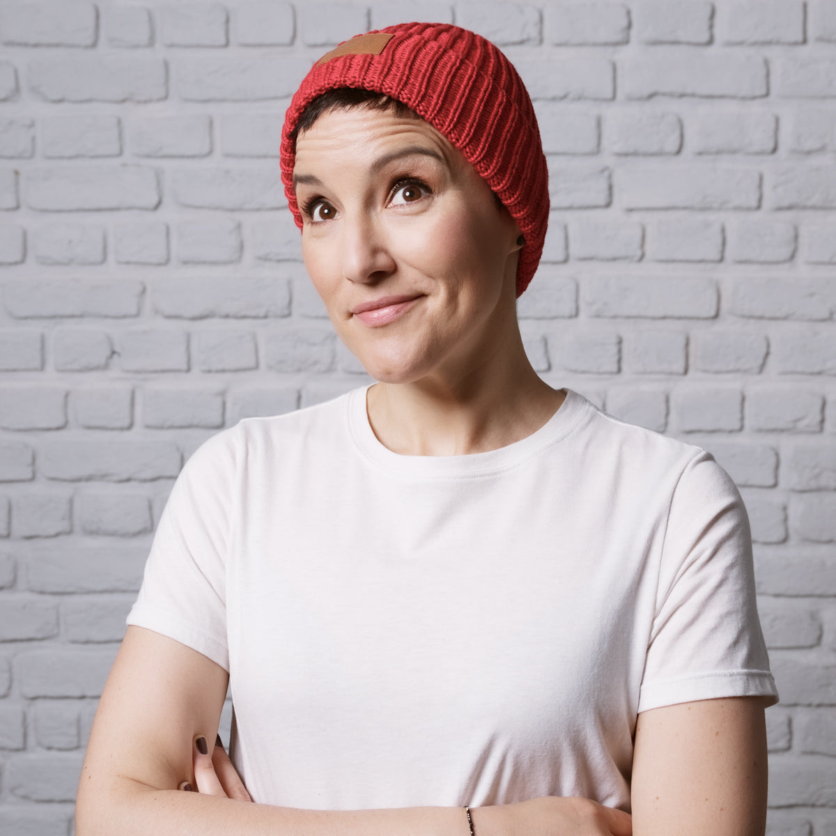 INA REGEN Beanie røt