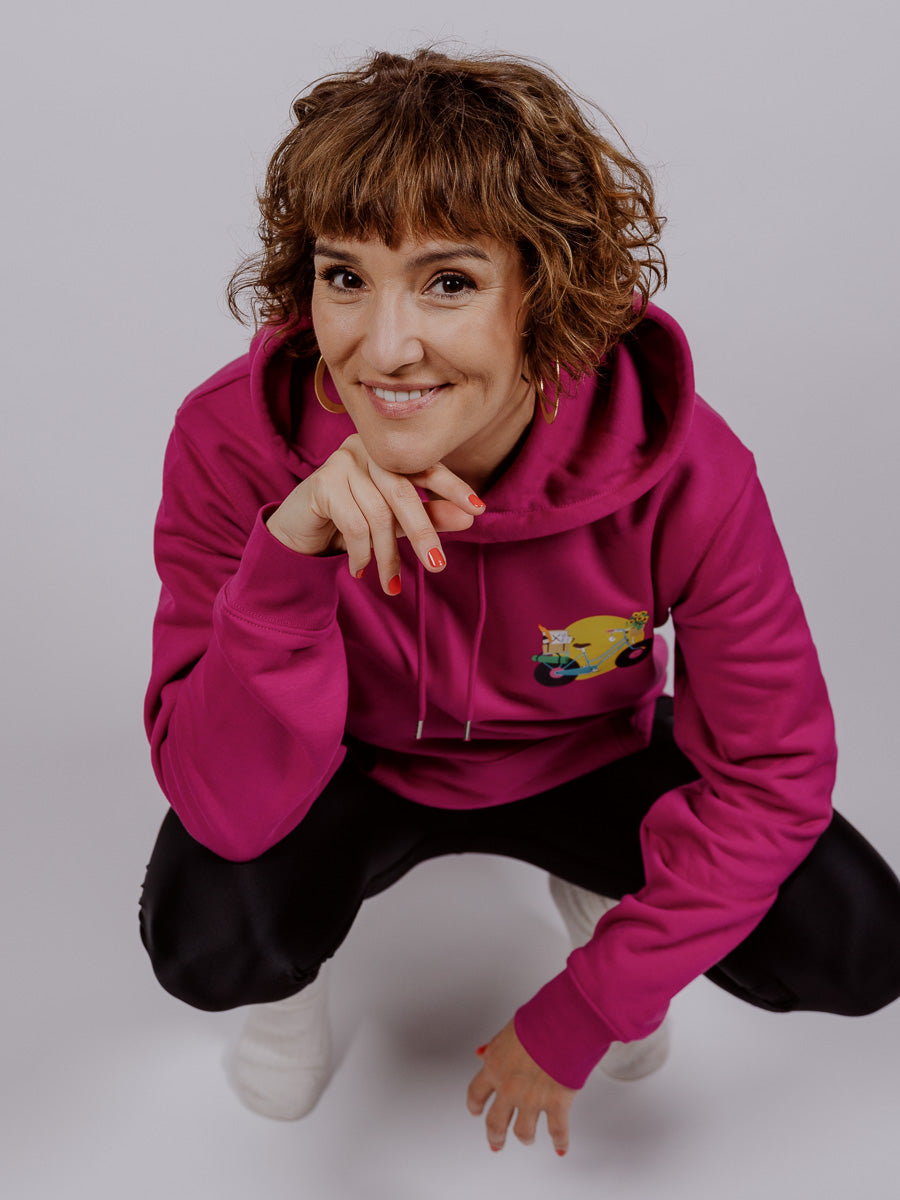 INA REGEN Hoodie "Radl" (orchidee)