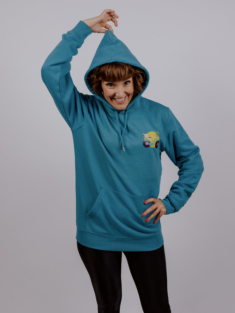INA REGEN Hoodie "Radl" (blau)