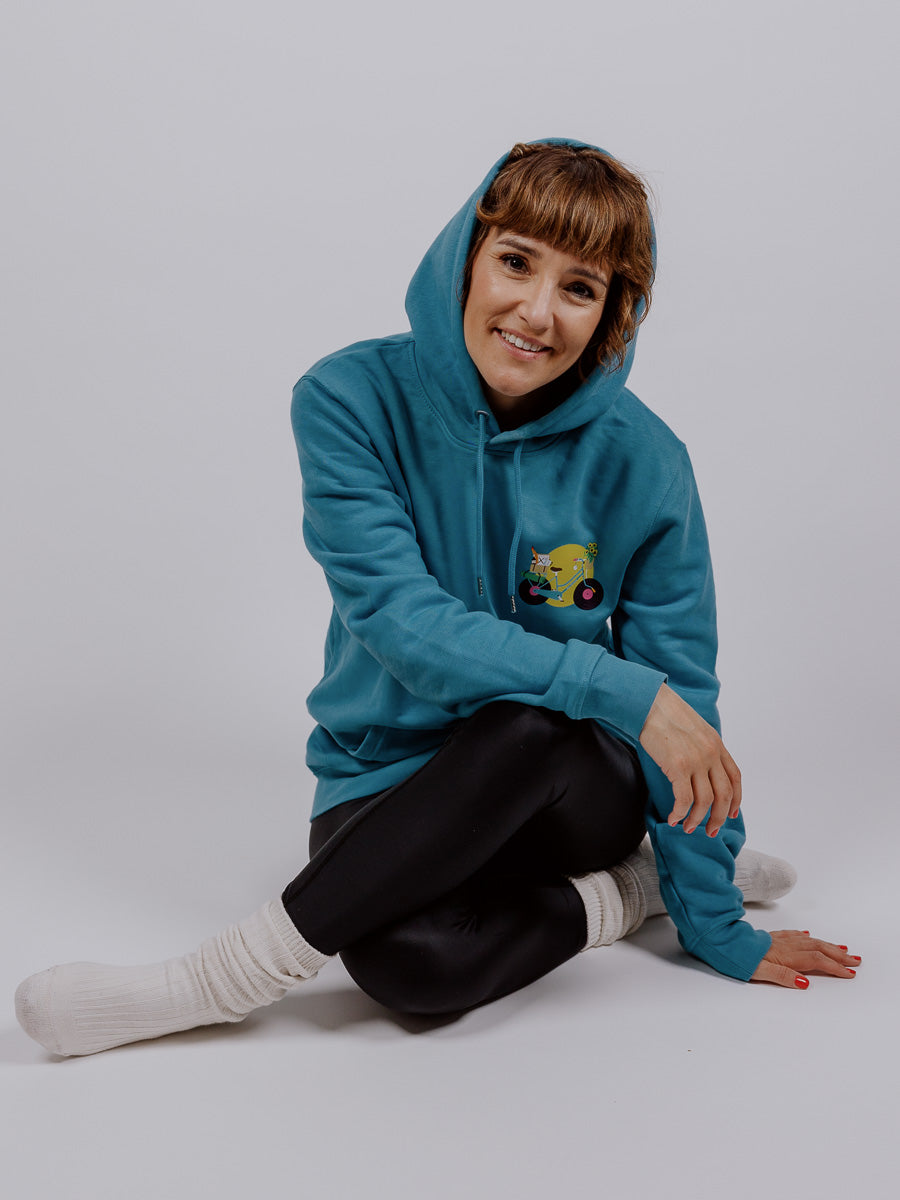 INA REGEN Hoodie "Radl" (blau)