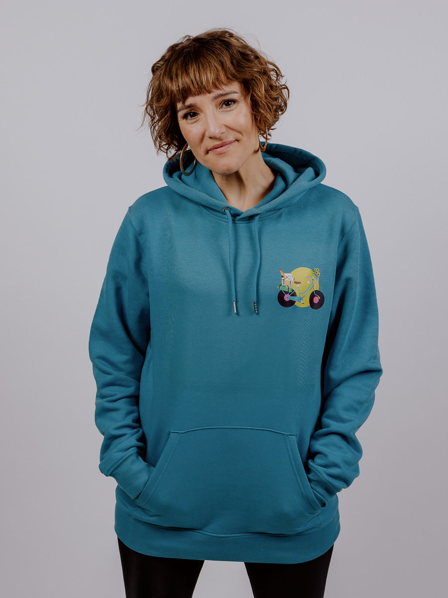 INA REGEN Hoodie "Radl" (blau)