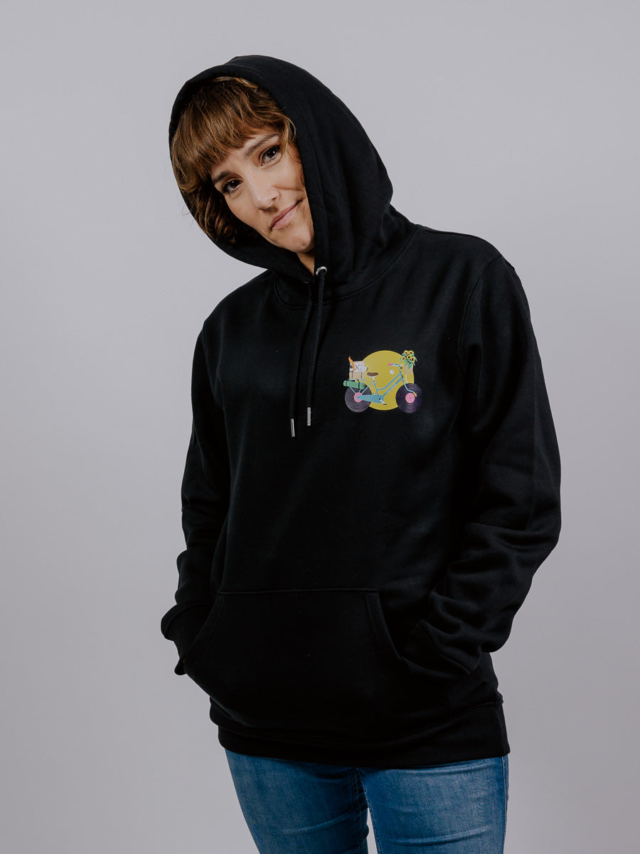 INA REGEN Hoodie "Radl" (schwarz)