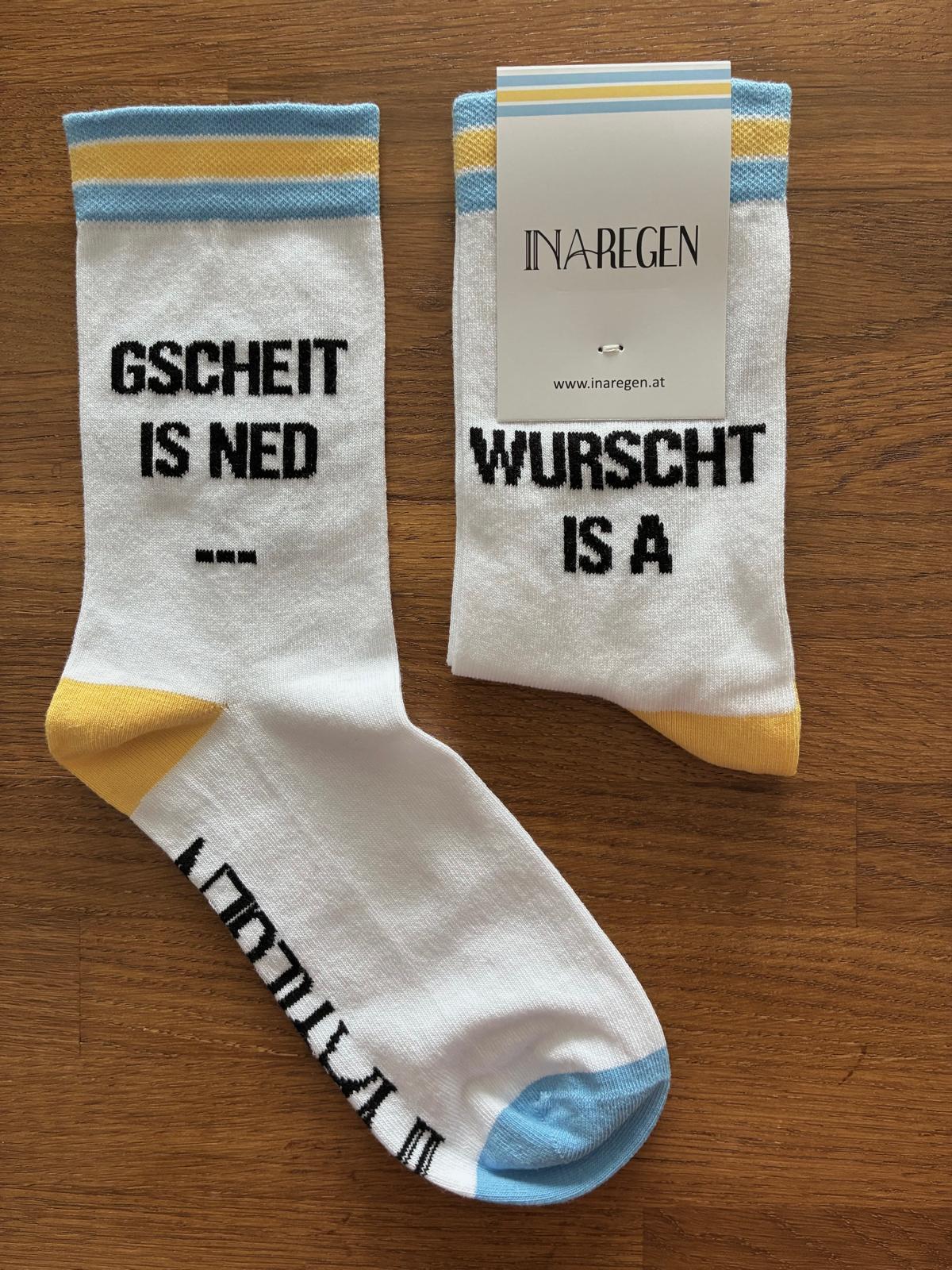 INA REGEN Socken "Gscheit"
