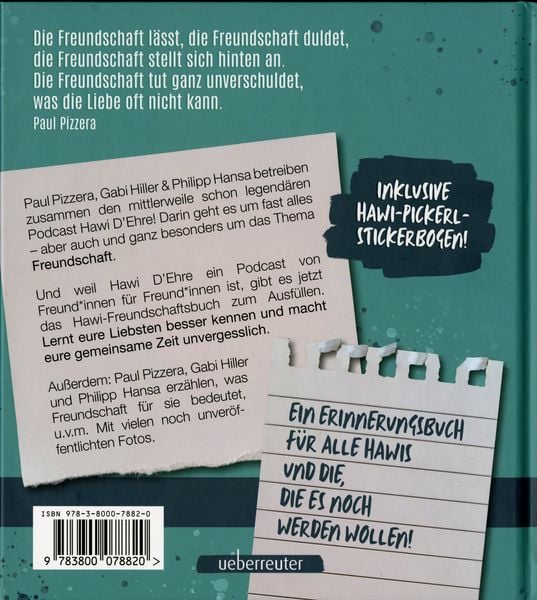Hawi D’Ehre - Freundschaftsbuch "Hawi Alonso!"