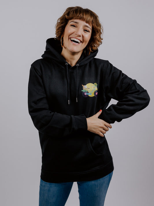 INA REGEN Hoodie "Radl" (schwarz)