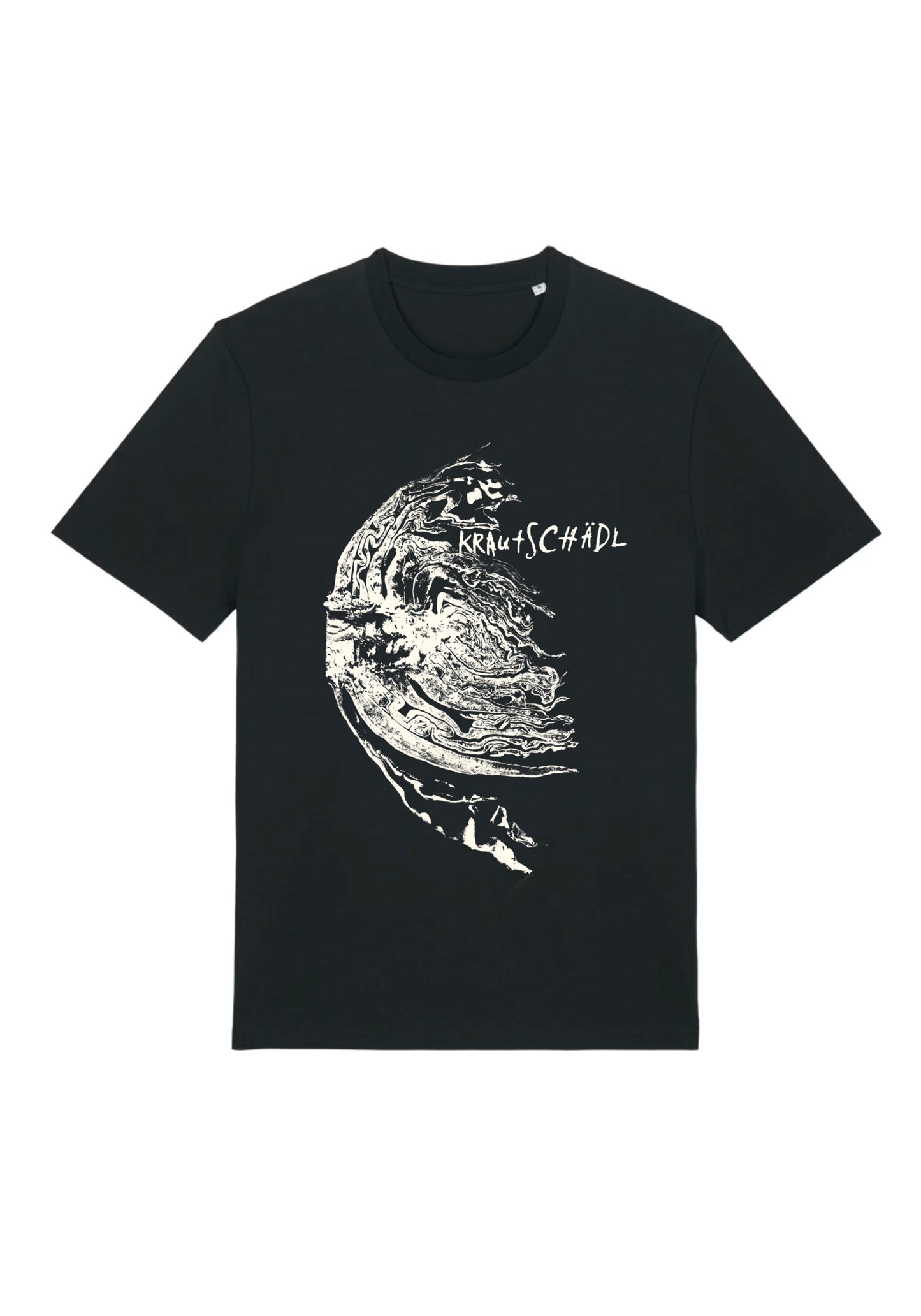 Krautschädl - T-Shirt "Kraut-Abdruck" schwarz