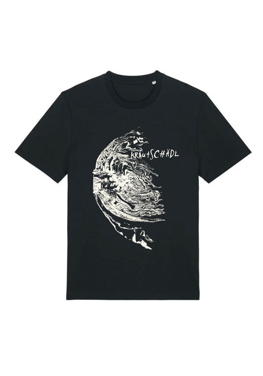 Krautschädl - T-Shirt "Kraut-Abdruck" schwarz