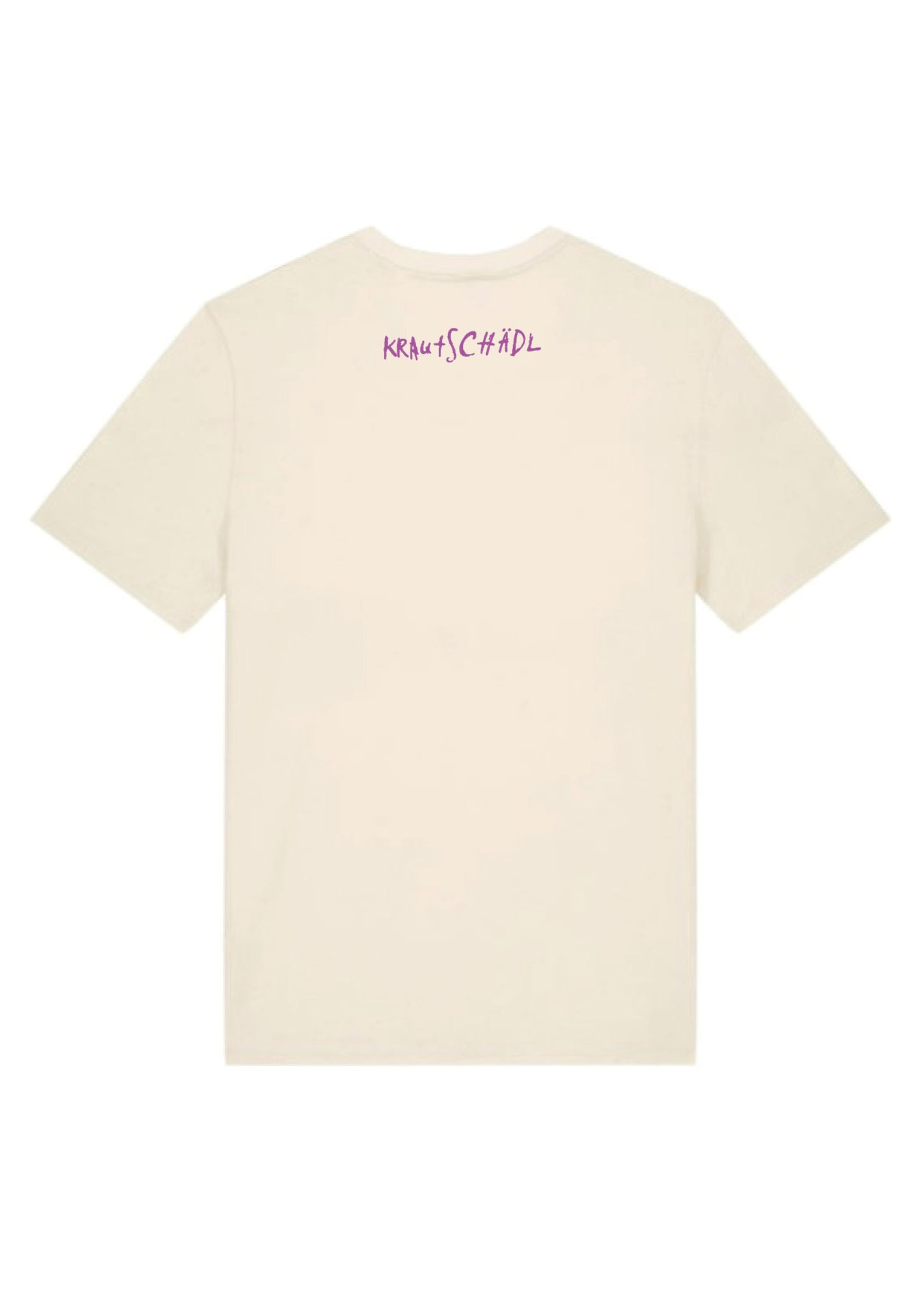 Krautschädl - T-Shirt "Kraut-Abdruck" lila-türkis