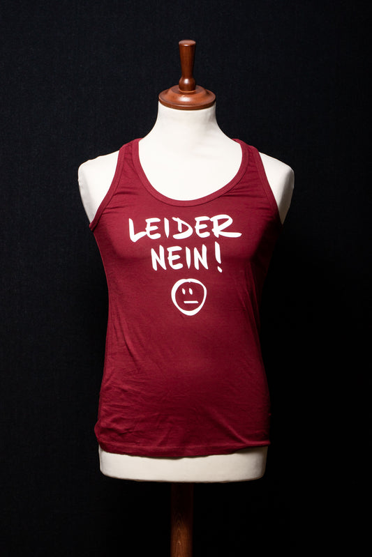 LEMO Leider nein! Tanktop rot
